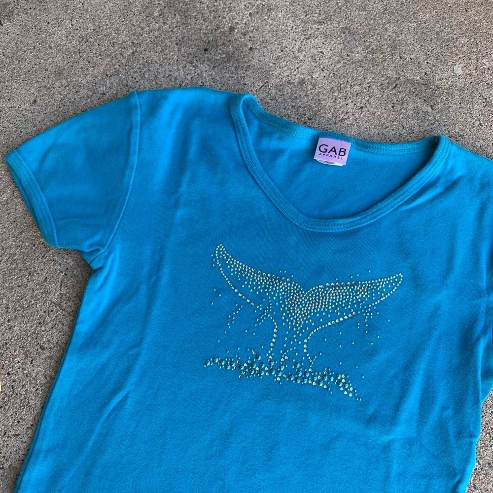 Y2K Rhinestone Baby Tee - Picture 3 of 8